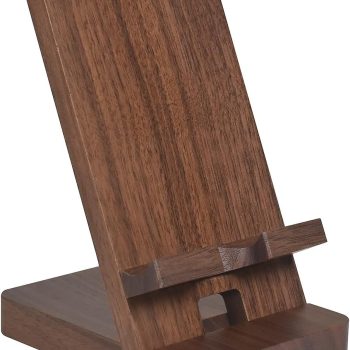 Wooden phone stand with mirror