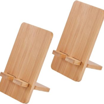 Bamboo phone stand